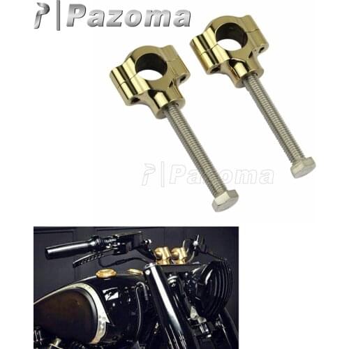 Motorcycles 7/8" Handlebar Risers Universal Brass Rough Crafts Riser for Harley Bobber Chopper 22mm Handlebar Risers