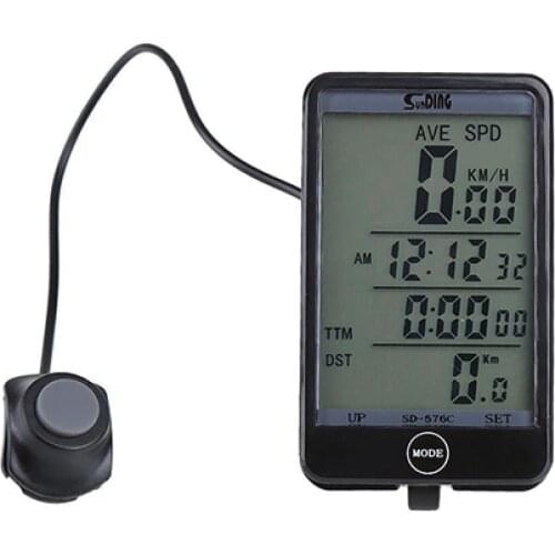 MTB Bike Bicycle Cycling Computer Odometer LCD Backlight Dispaly Speedometer Bicycle Accessories