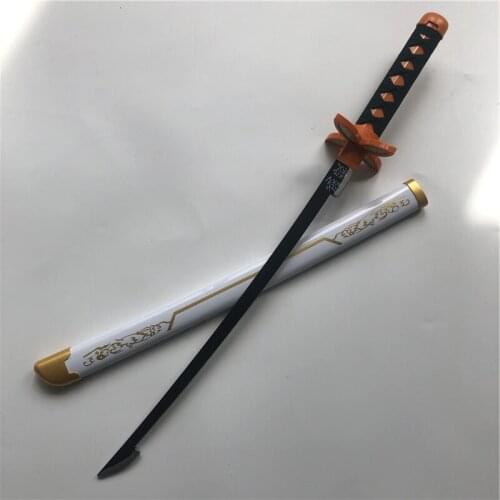 1:1 Cosplay Anime Kimetsu no Yaiba Sword Weapon Demon Slayer Tomioka Giyuu Cosplay Sword Ninja Knife wood toy 80cm