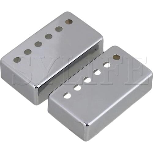 2 Chrome Humbucker Pickup Cover 50/52mm for Guitar