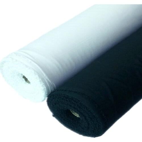 200*150cm White Black Woven Fabric Interlinings & Linings Iron On Sewing Patchwork Single-sided Adhesive D30
