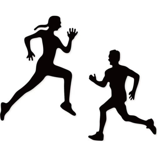 2020 Craft dies Running Man Girl Metal Cutting Dies for Diy Scrapbooking dies Embossing Die Cuts Paper Cards Album Stencils dies