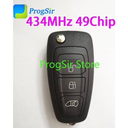3 Button 434 MHz Remote Control Key For Ford Transit With 49 Chip