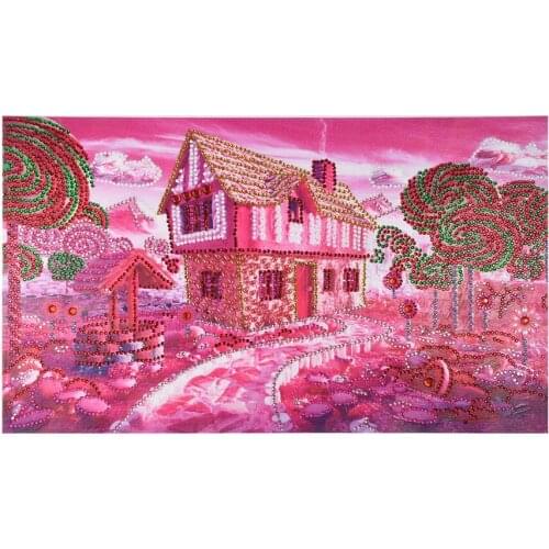 5D Special Shaped Partial Drill Diamond Painting Candy house Diamond Embroidery Cross Stitch Diamond Mosaic