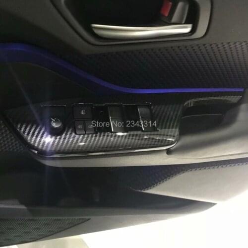 Auto Styling Accessories For Right Hand Drive Vehicle For Toyota C-HR CHR 2017-2019 Car Armrest Window Switch Lift Cover Trims