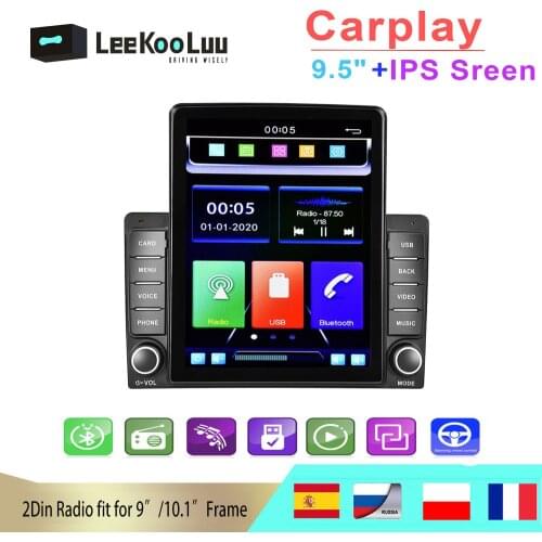 LeeKooLuu 2 Din Car Radio Multimedia Player Bluetooth Built-in Carplay Video Autoradio Stereo for Volkswagen Ford Toyota Kia
