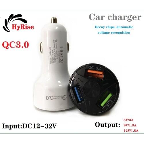 Car charger DC5V DC9V DC12V USB OUTPUT QC3.0