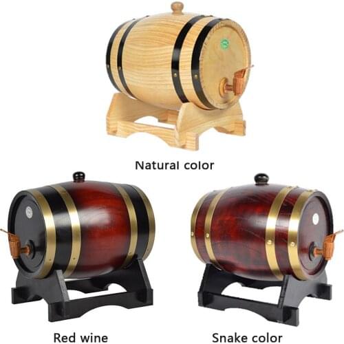 Oak Pine Beer Wine Brewing Keg Barrel Storage Special Barrel 1.5L And 3L Wine Barrel Keg Bucket Brewage Storage Bucket