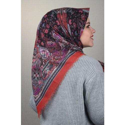 BONJELA PATTERNED COTON SCARF-DESEN-51-RENK-08
