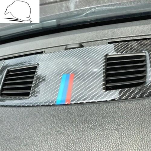 For BMW E90 3 Series Car Styling Stickers Decoration Car Interior Carbon Fiber Dashboard Speaker Panel Decoration