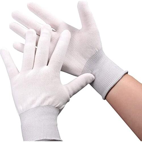 FOSHIO 1 Pair Anitslip Car Vinyl Wrapping Gloves Car Stickers Decals Film Application Work Gloves Nylon Window Tint Wrap Tools