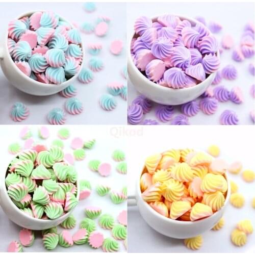 10pcs/Pack DIY Slime Cream Candy Super Light Clay Resin Accessories Polymer Clay Supplies Soft Clay Decoration Toys For Children