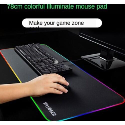 RGB Wireless Charging Mouse Pad Gaming Mouse Pad, Smooth Surface