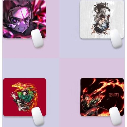 Demon Slayer Kimetsu DIY Design Pattern Game mousepad edge native rubber special game mouse pad polyethylene table mat non slip