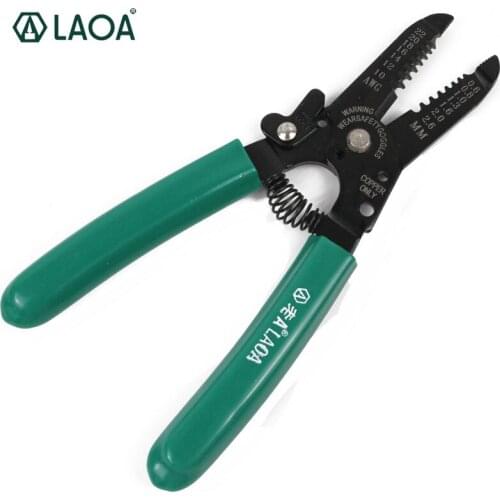 LAOA 7 inch Multi-function Stripping 7 Gears Cable Pliers Crimping tool 0.6-2.6MM Free Shipping