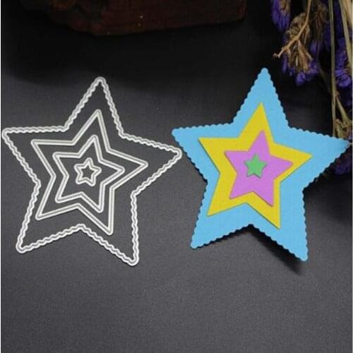 YINISE Metal Cutting Dies For Scrapbooking Stencils Stars Basic Frame DIY Album Cards Decoration Embossing Folder Die Cut Cuts