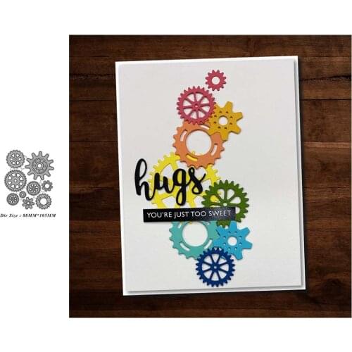 MT Craft Gear Parts Metal Cutting Dies Stencils DIY Scrapbooking Photo Album Decorative Embossing Paper Card Crafts Die Cut 2020
