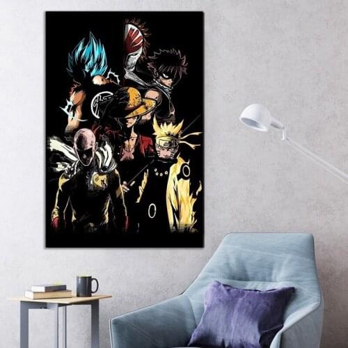 Prints Home Painting Nordic Style Animation Character Picture Wall Art Modular Canvas Watercolor Poster Modern For Bedroom Decor
