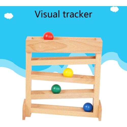 Table Play Toy Wooden Track Slide Ball Game Brain Training Portable Table Game Creative Kids Gift
