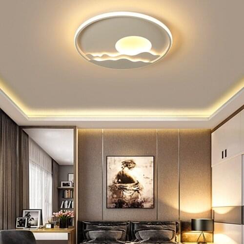 2020 New Style Rising Sun round Living Room Atmosphere Ceiling Lamp Modern Simple Creative Study Bedroom Lamps