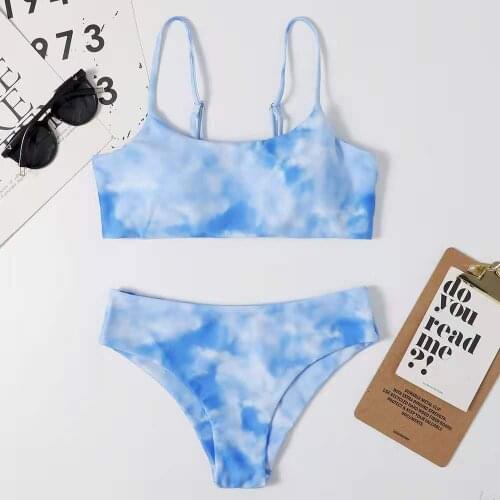 2021 New Push Up Sexy Bikini Set Swimwear Women Swimsuit Female Strap Bathing Suit 2 Piece Separate Crop Top Beach Swimming Suit