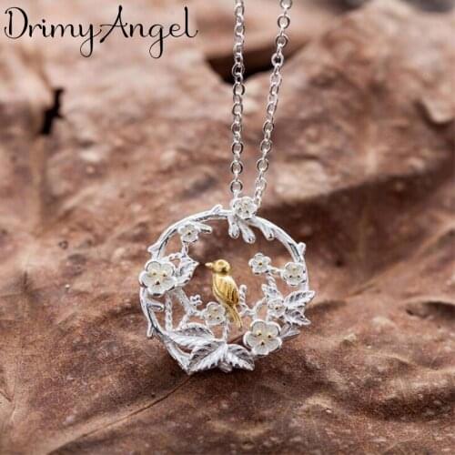 New Trendy Silver Color Big Bird Necklaces for Women Jewelry Statement Necklaces Party Gifts