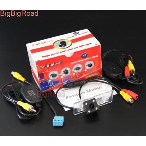 BigBigRoad Car Rear View Parking Camera For Volkswagen New Beetle 2011 - 2017 with 12 Pins adapter Original Monitor Compatible