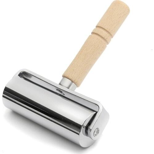 Platen Tool for Leathercraft Leather Press Edge Creaser Smoother Stamping Roller Leather Glue Laminating Roller Steel Iron Roll