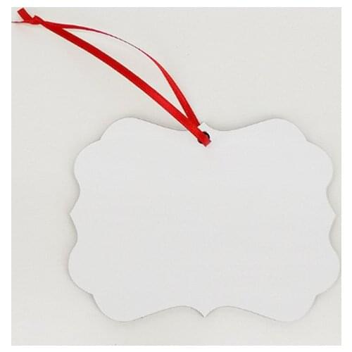 Sublimation Decoration brand MDF blank pendant two sided printable 50 pieces / lot