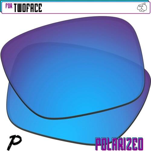 EZReplace Polarized Replacement Lenses for - Oakley TwoFace Sunglasses - Blue P