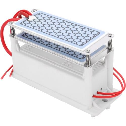 Portable 10g/h Ceramic Ozone Generator Double Integrated Plate Ozonizer Water Air Purifier