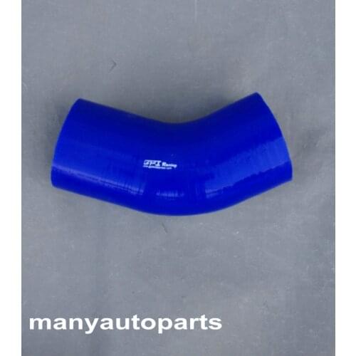 Silicone 45 degree elbow Connector Joiner Turbo Hose Pipe 4"102mm 4 inch blue