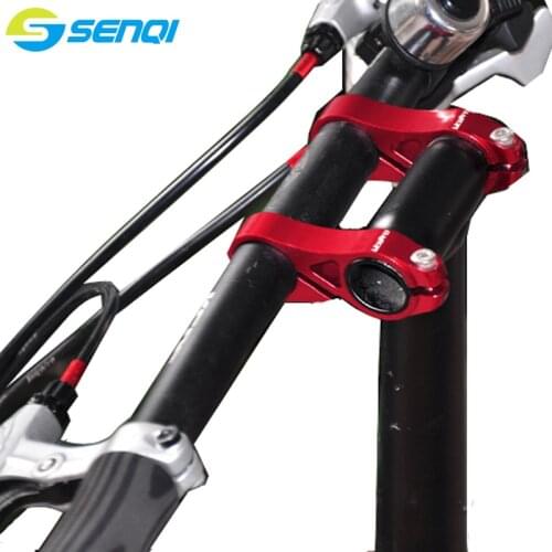 Bicycle Handlebar Dual Stem Bike Rise Stem Folding Bike Adjustable Offset For Bike Handlebar Bicycle Parts BSB036