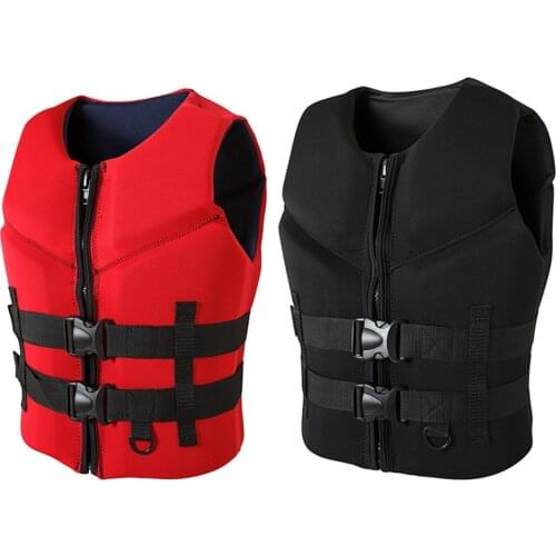 Adult Life Vest Neoprene Men Women Water Sports Buoyancy Jacket Swimming Vest Boating Surfing Kayak Drifting Anti-Collision Vest
