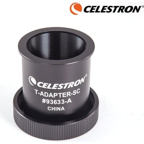 Celestron Telescope SCT T-adapter for All Schmidt-Cassegrains.Threads Onto Rear Cell. 5SE 6SE 8SE C5/C8/C9.25/C11/C14