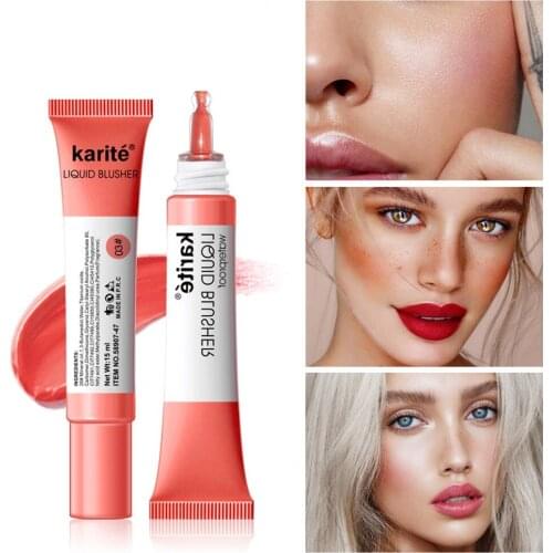 4 Colors Liquid Blush Makeup Face Make Up Professional Natural Cheek Blusher Contour Gel Long Lasting Cosmetic Tools