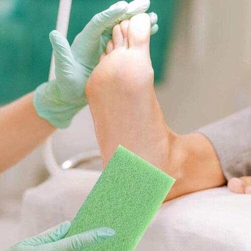 1pcs Pumice Stone Exfoliate Foot Care Dead Dry Skin Callus Pedicure Scrubber Remover PU Foam Stone Random Color 10*5*2.5cm