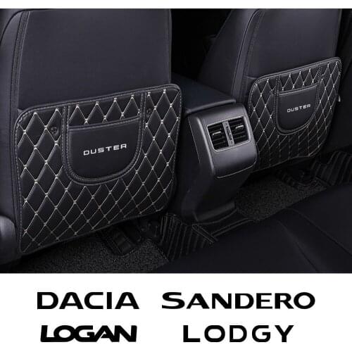 1Pc Car Seat Backrest Anti-kick Pad For Dacia Renault Sandero Stepway Streetway Comfort Duster Logan Lodgy Auto Accessories