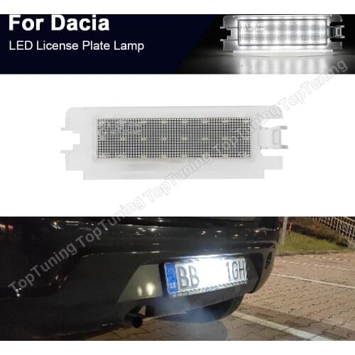 1X Canbus Led License Plate Light Number Plate Lamp For Dacia Sandero II Logan II 2013 2014 2015 2016 2017 2018 2019 2020 2021