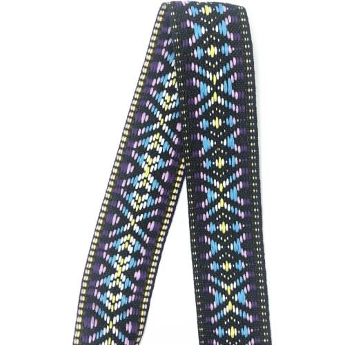 5Yards 25mm 1" Gifts Wrapping Supplies Geometric Jacquard Ribbon Invitation Card Wedding Party Home Decoration Woven Ribbon