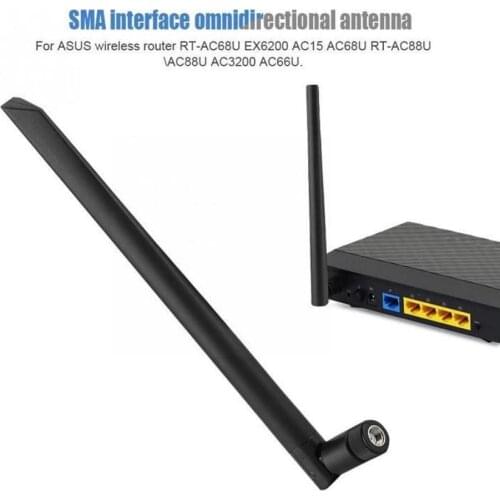 1PC Router Antenna 6DBI Dual Band 2.4GHz 5GHz 5.8GHz RP-SMA For ASUS Router Antenna WiFi P7Y8
