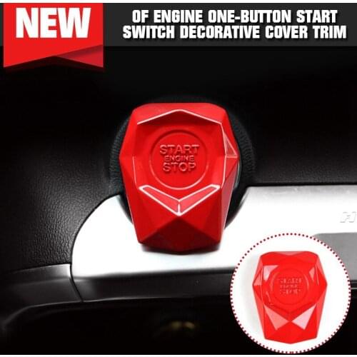 Car One-click Start Button Decorative Cover Protective Cover Sports Interior Stickers Modified Start Decorative Ring Universal