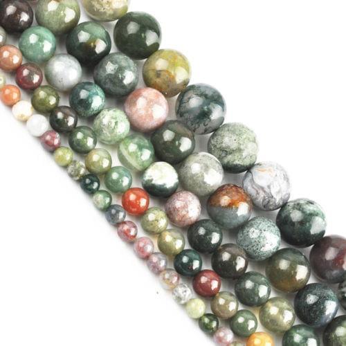 4 6 8 10 12mm Natural Agate Space Loose Beads Jewelry Making Wholesale Charms DIY For Necklace Bracelet