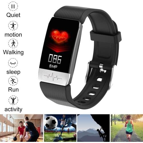 1.6Inch Smart Wristband Band Blood Pressure Heart Rate Monitor Fitness Tracker Smart Watch Bracelet Waterproof Men Women Kids