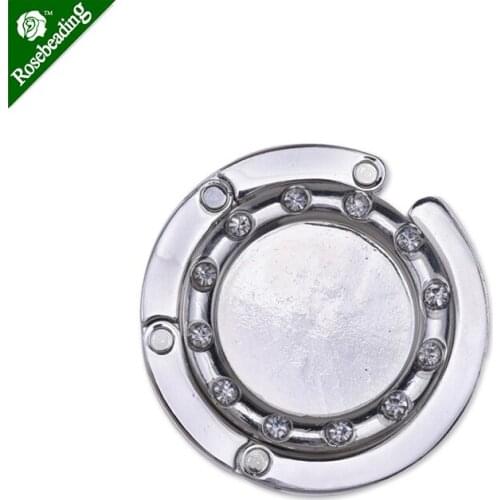 1pc 30mm Purse Hook Hanger fit 30mm Round Glass Dome, Silver Table Hook