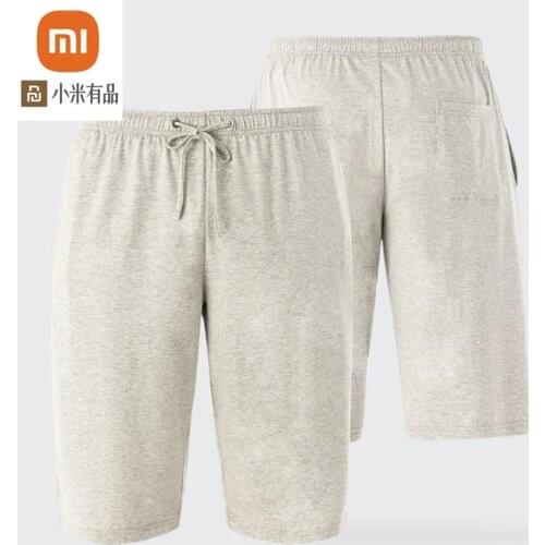 Xiaomi mijia 3-color cotton comfortable casual home casual shorts 100% cotton summer shorts can be worn outside home