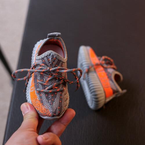 2021 Fall Baby Shoes Boy Girl Casual Sneakers Breathable Knitting Mesh Toddler Shoes Fashion Infant Soft Comfortable Child Shoes