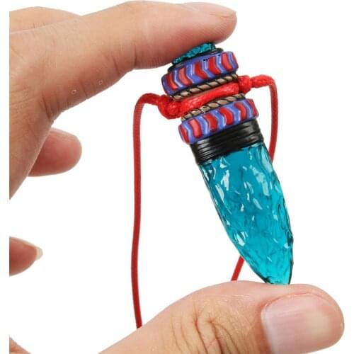 Anime Cosplay Princess Mononoke Hime Amulet Blue Wolf Fangs Necklace Pendant Cosplay Props Top Quality