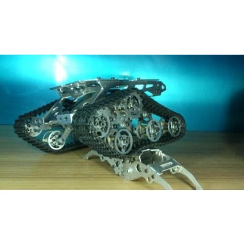 RC Metal Tank Chassis Robot Crawler Tracked Caterpillar Track Smart Chain Car Vehicle Mobile Platform Tractor DIY RC Toy Remote
