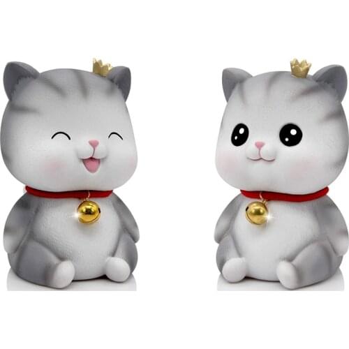 Cute Cat Decorative Saving Bank,Home Decoration Coin Bank Money Piggy Bank Help Form Right Money Habits